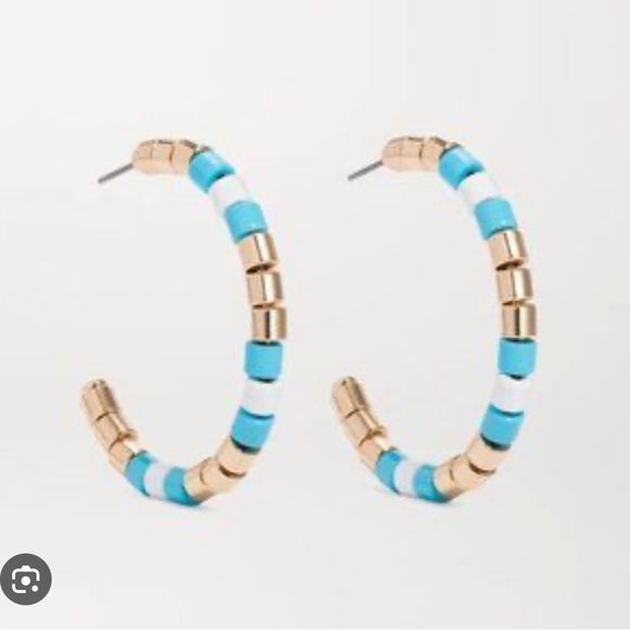 Roxanne Assoulin Bead Hoop Earrings - Picture 6 of 7